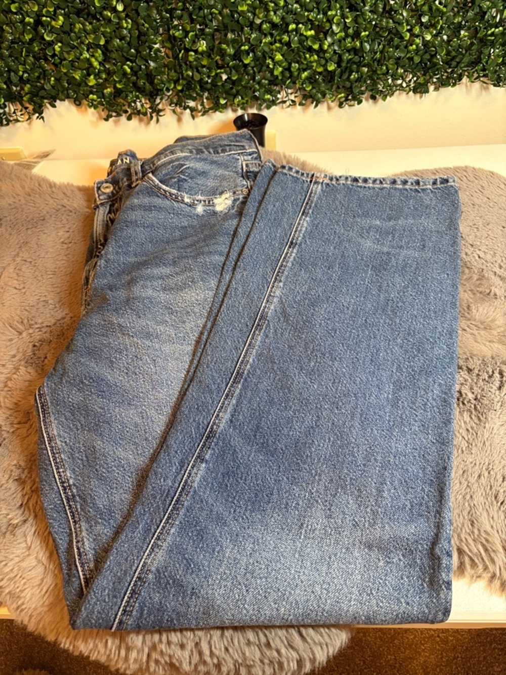 American Eagle Women’s Baggy Jeans Size 10 - Picture 1 of 6